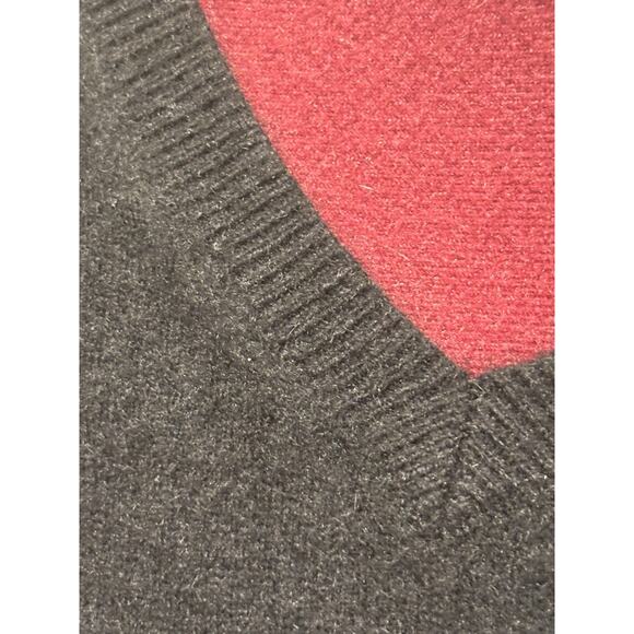 Lacoste Black Cashmere V Neck Sweater, XL - Picture 7 of 9
